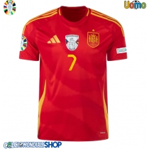 Maglie da calcio Spagna Alvaro Morata #7 Prima Maglia Europei 2024 Manica Corta